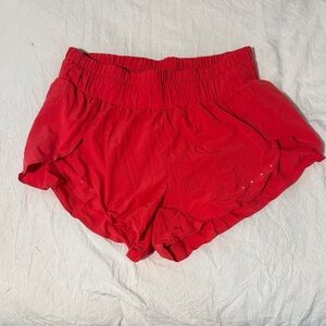 Zella Women’s Red Athletic Shorts - Lightweight Running Style